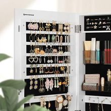 Lockable Storage Organizer Unit with 2 Plastic Cosmetic Storage
