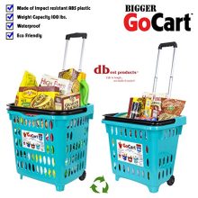 dbest products Bigger GoCart Grocery Cart