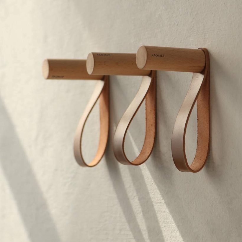 XAOMLP Wooden Coat Hooks Wall Mounted Vintage