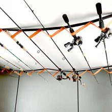 Fishing Rod Rack for Fishing Rods, Hiking Poles, Ski Poles