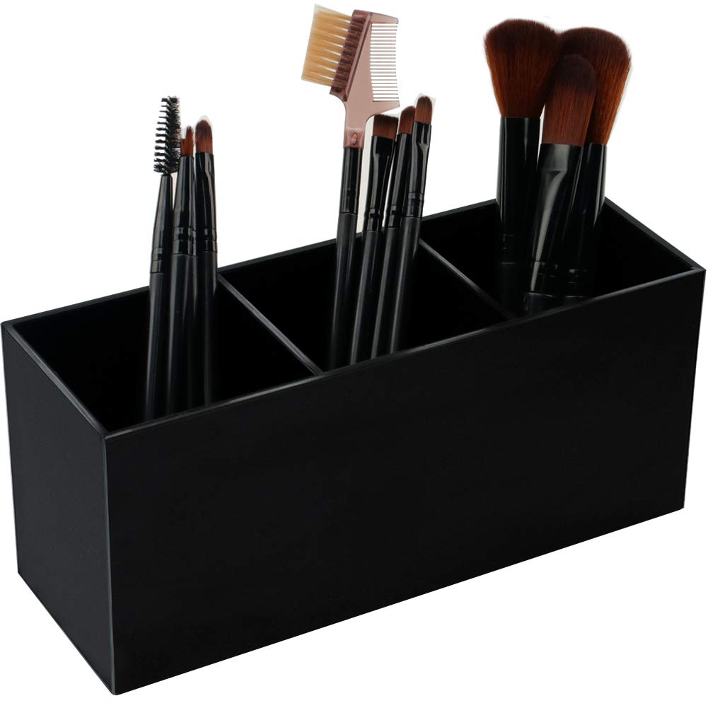 Black Makeup Brush Holder Organizer