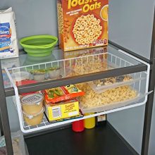 White Wire Under Shelf Storage Basket 4-Piece Set