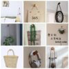 HomeDo Natural Wooden Coat Hooks Wall Mounted