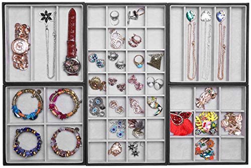 Magic Stackable Jewelry Trays - Elegant and Efficient Storage Solution for Your Precious Accessories! ✨
