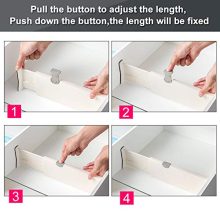 Drawer Adjustable Dividers for Bedroom, Bathroom, Closet, Clothing
