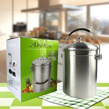 Abakoo Stainless Steel Compost Bin - 1.3 Gallon