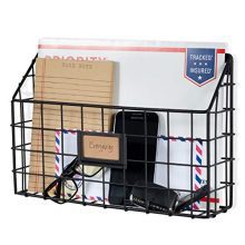 Wide Magazine Rack Metal Wire