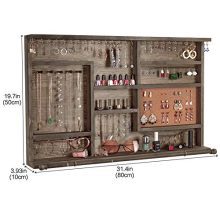 Large Rustic Jewelry Organizer Jewelry Cabinet