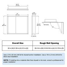MOVO Double Doors Medicine Cabinet with Mirror