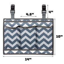 Bedside Caddy - Premium Bed Side Hanging Organizer with Pockets