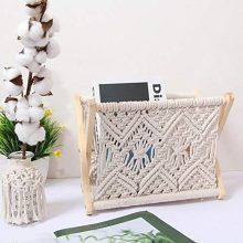 N/D Magazine Newspaper Rack, Cotton Wovening Books Newspapers