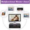 Metal Mesh Computer Desk Organizer with Dual Pull Out Storage