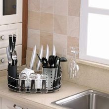 Kitchen Utensils Holder Organizer for Forks, Spoons