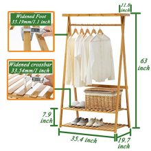 Coat Clothes Hanging Heavy Duty Rack