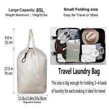 UniLiGis Tear Proof Nylon Laundry Bag with Handles