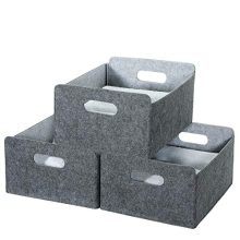 Small Storage Baskets Shelf Baskets Felt Drawer Organizer Storage