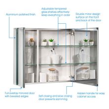 MOVO Double Doors Medicine Cabinet with Mirror