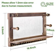 Jewelry Organizer, POZEAN Rustic Jewelry Organizer Wall Mounted