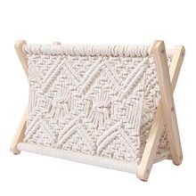 N/D Magazine Newspaper Rack, Cotton Wovening Books Newspapers