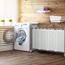 ROMOON 4 Bag Laundry Sorter Cart, Laundry Hamper Sorter