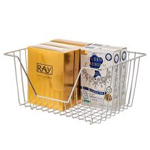 SANNO Farmhouse Decor Metal Wire Storage Fridge Freezer Organizer Basket