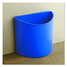 Desk-Side Recycling Trash Can 9794BB - Black and Blue, Latching 3-Gallon Bins for Easy Waste Disposal