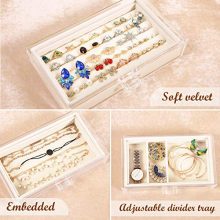 Acrylic Jewelry Box with 4 Drawers
