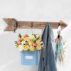 CHICVITA Arrow Wall Decor Rustic Wall Mounted Coat Rack