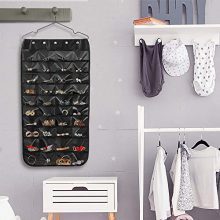 Hanging Magic Tape Hook Jewelry Organizer