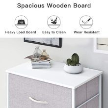 Dresser with 4 Drawers, Fabric Storage Tower