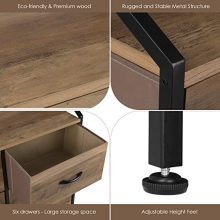 HOMECHO Fabric Dresser with 6 Drawers