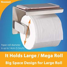 🚽 Toilet Paper Holder with Shelf: Rustproof & Roomy Storage Solution for Any Bathroom 🚿