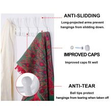 Metal Coat Hook Rail for Coat Hat Towel Purse