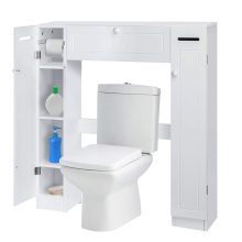 KINGSO Bathroom Organizer Over The Toilet Storage Cabinet for Bathroom