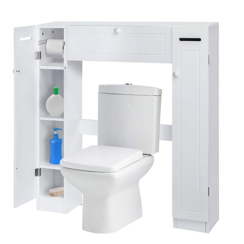 KINGSO Bathroom Organizer Over The Toilet Storage Cabinet for Bathroom