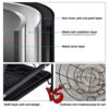 2-Tiers Metal Dish Drainer Rack Large Anti-Rust Kitchen