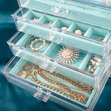 Jewelry Box Organizer for Earring Necklace Ring & Bracelet