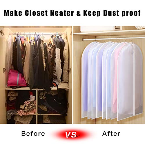 Univivi Clear Garment Bag Breathable Dust Cover