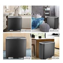Dual Trash Can Suit for Bathroom Kitchen