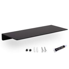 Bathroom Shelves Shower Shelf Brackets Black,Rustproof Shower