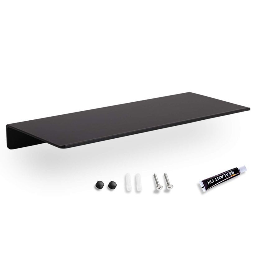 Bathroom Shelves Shower Shelf Brackets Black,Rustproof Shower