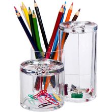 Triple Round Make up Container for Cosmetics, Bathroom