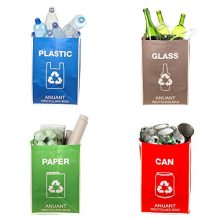 Recycle Garbage Trash Sorting Bins Organizer