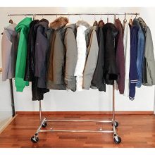 Tatkraft Drogo Heavy Duty Clothes Rack on Wheels