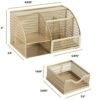 Designer Metal Gold Desk Organizer - Metal with Gold Finish