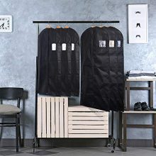 Durable Garment Bag Covers for Luggage, Attire & Storage - Pack of 5, 42” Suit Bags with Clear Window