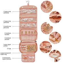 Foldable Jewelry Roll Bag Jewelry Organizer Case