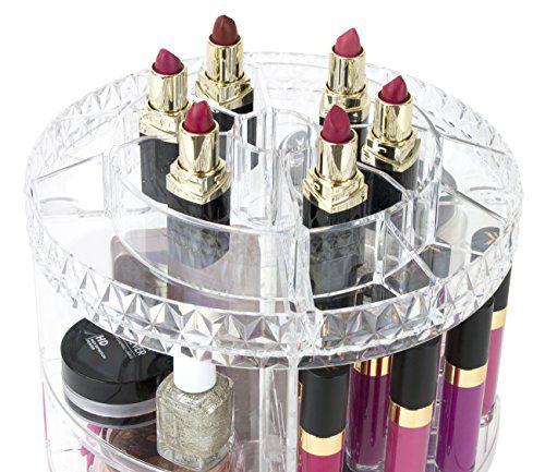 Sorbus Rotating Makeup Organizer, 360° Rotating Adjustable Carousel Storage