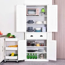 Traditional Colonial Kitchen Pantry Cabinet