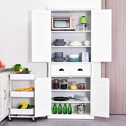 Traditional Colonial Kitchen Pantry Cabinet